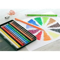 Színes ceruza készlet 12db-os Faber-Castell Polychromos fém dobozban