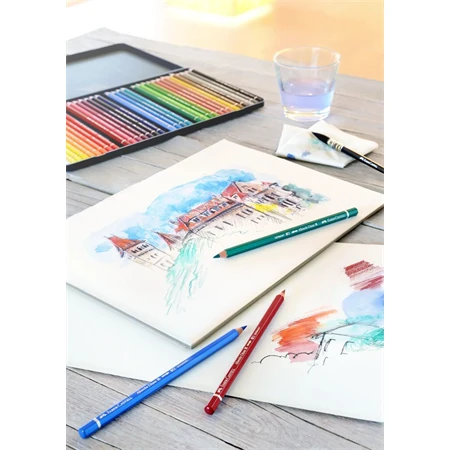 Színes ceruza készlet 12db-os Faber-Castell akvarell ALBRECHT DÜRER fém dobozban