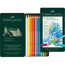 Színes ceruza készlet 12db-os Faber-Castell akvarell ALBRECHT DÜRER fém dobozban