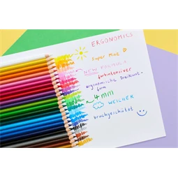 Színes ceruza készlet 12db-os Faber-Castell  háromszögű, papagáj 116512