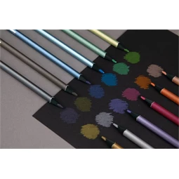 Színes ceruza készlet 12db-os KORES METÁL, Kolores Style Metallic, 12 metál szín
