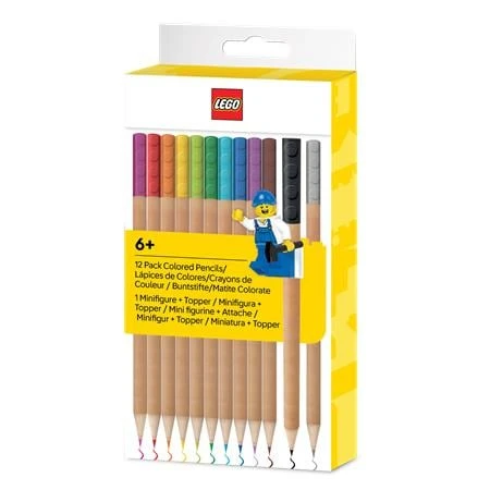 Színes ceruza készlet 12db-os LEGO mini figurával