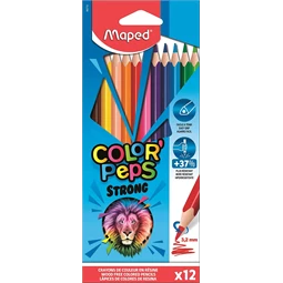 Színes ceruza készlet 12db-os MAPED Color`Peps Strong háromszögletű test