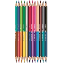Színes ceruza készlet 12db-os MAPED Color Peps Duo kétvégű, 24 különböző szín, háromszögletű test, törésbiztos hegy
