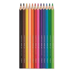 Színes ceruza készlet 12db-os MAPED akvarell Color Peps háromszögletű test, ecsettel