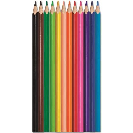 Színes ceruza készlet 12db-os MAPED Color Peps háromszögletű test, törésbiztos hegy