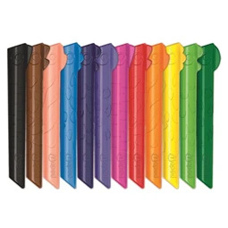 Színes ceruza készlet 12db-os MAPED INFINITY Kidy jumbo háromszögletű, 100% ceruzabél, 10-szer tovább tart