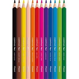 Színes ceruza készlet 12db-os MAPED Jumbo Color`Peps Strong háromszögletű test