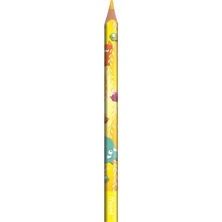 Színes ceruza készlet 12db-os MAPED Jumbo Jungle Fever háromszögletű test