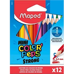 Színes ceruza készlet 12db-os MAPED Mini Color`Peps Strong háromszögletű test