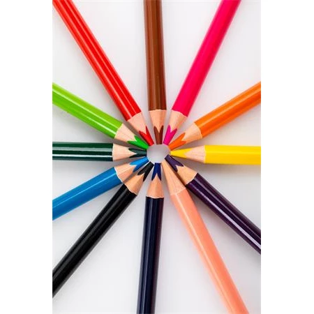 Színes ceruza készlet 12db-os NEBULÓ háromszögletű