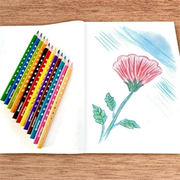 Színes ceruza készlet 12db-os PELIKAN Silverino, háromszögű, lakkozott