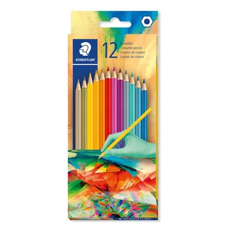Színes ceruza készlet 12db-os STAEDTLER 175C, Multiverzum 2 hatszögletű