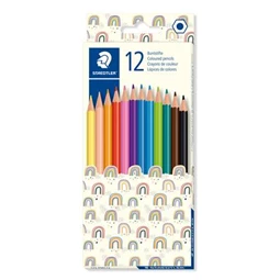 Színes ceruza készlet 12db-os STAEDTLER 175 hatszögletű, mintás dobozban