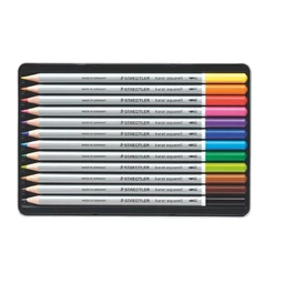 Színes ceruza készlet 12db-os STAEDTLER akvarell Karat fém dobozban