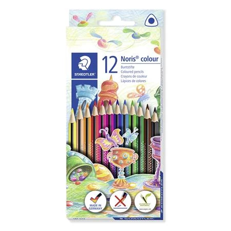 Színes ceruza készlet 12db-os STAEDTLER Noris Colour háromszögletű