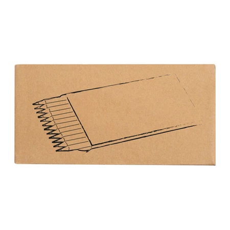 Színes ceruza készlet 12db-os karton csomagolásban, környezetbarát, 18x8,9x0,8cm