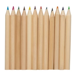 Színes ceruza készlet 12db-os karton csomagolásban, környezetbarát termék, 8,7 x 9 x 0,9 cm