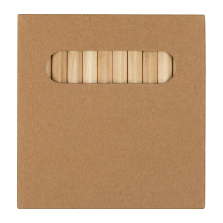 Színes ceruza készlet 12db-os karton csomagolásban, környezetbarát termék, 8,7 x 9 x 0,9 cm