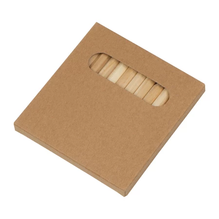 Színes ceruza készlet 12db-os karton csomagolásban, környezetbarát termék, 8,7 x 9 x 0,9 cm