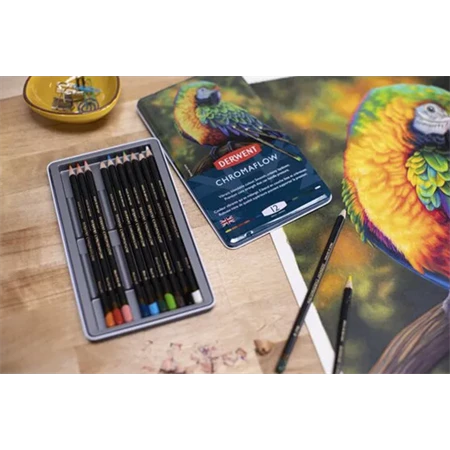 Színes ceruza készlet 12db-os Derwent Chromaflow