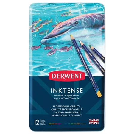 Színes ceruza készlet 12db-os Derwent Inktense