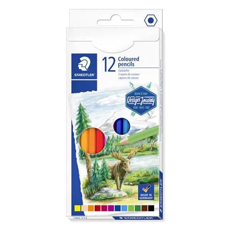 Színes ceruza készlet 12db-os STAEDTLER 146 C, esign Journey hatszögletű