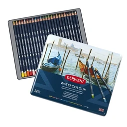 Színes ceruza készlet 24db-os Derwent akvarell