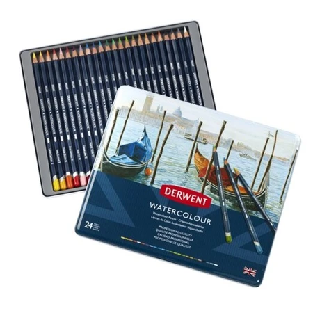 Színes ceruza készlet 24db-os Derwent akvarell