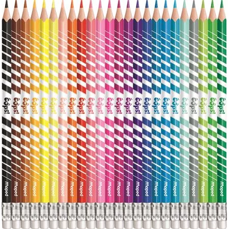 Színes ceruza készlet 24db-os MAPED Color`Peps Oops háromszögletű test, radírozható