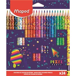 Színes ceruza készlet 24db-os MAPED Pixel Party háromszögletű