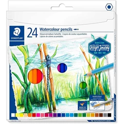 Színes ceruza készlet 24db-os STAEDTLER akvarell Design Journey hatszögletű