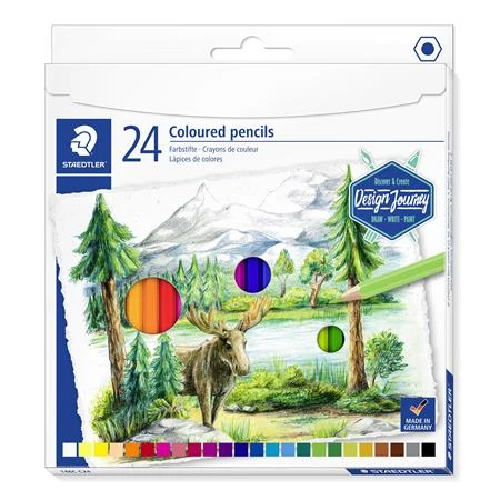 Színes ceruza készlet 24db-os STAEDTLER 146 C, Noris Colour hatszögletű