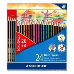 Színes ceruza készlet 24db-os STAEDTLER Noris Colour hatszögletű