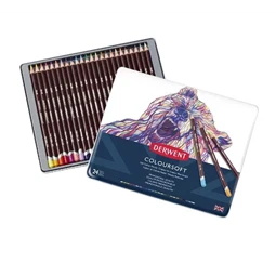 Színes ceruza készlet 24db-os Derwent Coloursoft