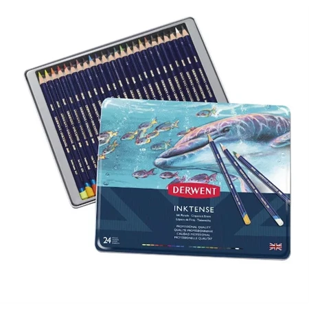 Színes ceruza készlet 24db-os Derwent Inktense