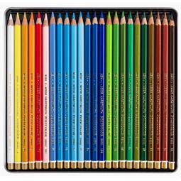 Színes ceruza készlet 24db-os KOH 3824/24 Polycolor, hatszögű, fémdobozos