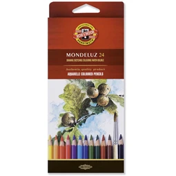 Színes ceruza készlet 24db-os KOH-I NOOR akvarell 3718 MONDELUZ  hatszögletű 7mm