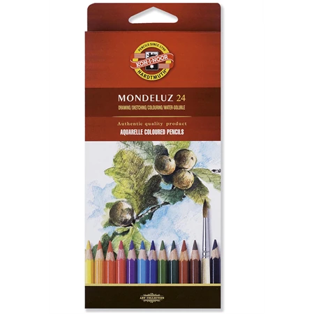 Színes ceruza készlet 24db-os KOH-I NOOR akvarell 3718 MONDELUZ  hatszögletű 7mm