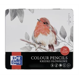 Színes ceruza készlet 24db-os OXFORD ART fémdobozban