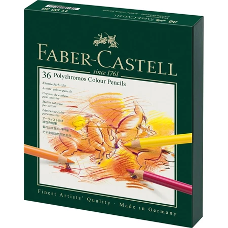 Színes ceruza készlet 36db-os Faber-Castell Polychromos studio kazettában
