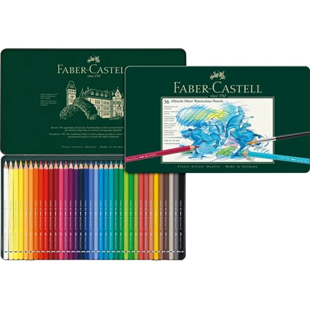Színes ceruza készlet 36db-os Faber-Castell akvarell ALBRECHT DÜRER fém dobozban