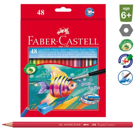 Színes ceruza készlet 48db-os Faber-Castell  akvarell 114448