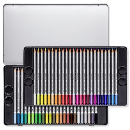 Színes ceruza készlet 48db-os STAEDTLER akvarell Karat fém dobozban