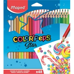 Színes ceruza készlet 48db-os MAPED Color Peps háromszögletű