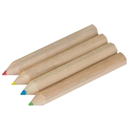 Színes ceruza készlet  4db-os MINI, kartondobozban 6 x 3,2 x 0,9 cm