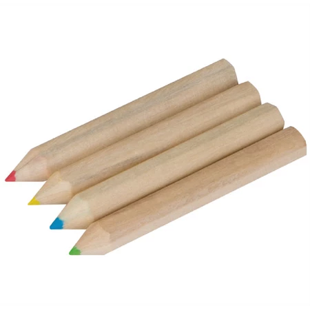 Színes ceruza készlet  4db-os MINI, kartondobozban 6 x 3,2 x 0,9 cm