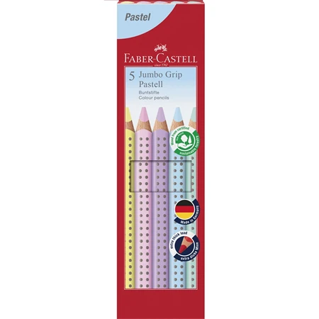 Színes ceruza készlet  5db-os Faber-Castell Grip Jumbo Pasztell