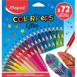 Színes ceruza készlet 72db-os MAPED Color Peps Star háromszögletű test