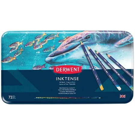 Színes ceruza készlet 72db-os Derwent Inktense